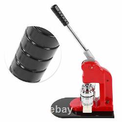 Accurate 44mm Button Maker Badge Punch Press Machine+1000pc Button Parts Cutter