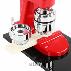 Accurate 44mm Button Maker Badge Punch Press Machine+1000pc Button Parts Cutter