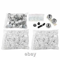 Accurate 44mm Button Maker Badge Punch Press Machine+1000pc Button Parts Cutter