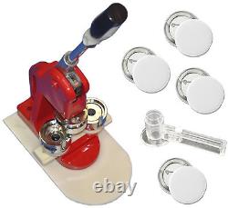 All Metal 32mm Badge Button Maker Press Machine+Circle Cutter 100 Button Supplie