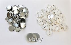 All Metal 32mm Badge Button Maker Press Machine+Circle Cutter 100 Button Supplie