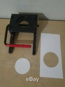 American Button Machine 2.5 Inch Punch Cutter Tested Graphic top Press