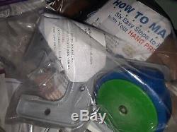 BADGE A MATIC I, 2 1/4 in PRESS MACHINE PIN BUTTON MAKER WithCUTTER, PLUS EXTRAS
