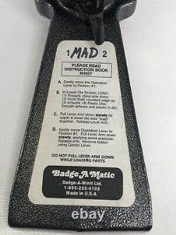 Badge-A-Matic 1 Button Maker Machine 2.25 Manual Press With BONUS Circle Cutter