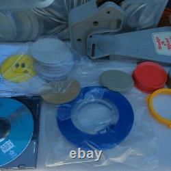 Badge-A-Minit 2 1/4 Button Maker With Bench Press, Circle Cutter Ring Sets DVD