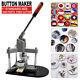 Badge Button Maker Machine Pin Punch Press 25/32/37/44/50/58mm with Circle Cutter