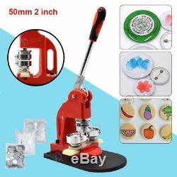 Badge Button Maker Machine with 300PCS Pin Materials Punch Press + Circle Cutter