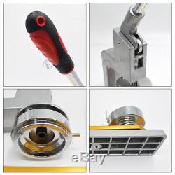 Badge Button Maker Pin Punch Press Machine 37mm 300 Supplies Parts+Circle Cutter