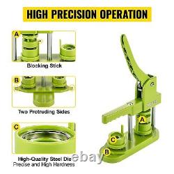 Badge Button Press 25 mm Button Press Machine with 1 Circle Cutter and 1000 Sets