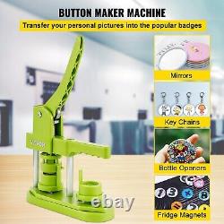 Badge Button Press 25 mm Button Press Machine with 1 Circle Cutter and 500 Sets