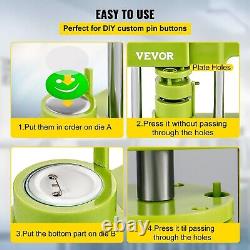 Badge Button Press 25 mm Button Press Machine with 1 Circle Cutter and 500 Sets