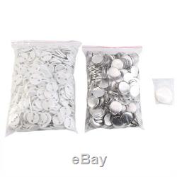 Badge Maker Machine Making Pin Button Badges Press & Cutter 32mm with 1000 Parts