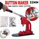 Badge Maker Machine Making Pin Button Badges Press & Cutter Kit 32mm UK