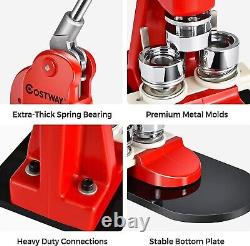 Badge Maker Machine Making Pin Button Punch Press 1000 Cutter Kit RRP £84.99
