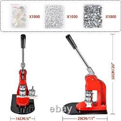 Badge Maker Machine Making Pin Button Punch Press 1000 Cutter Kit RRP £84.99