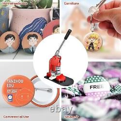Badge Maker Machine Making Pin Button Punch Press 1000 Cutter Kit RRP £84.99