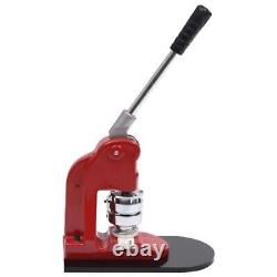 Button Badge Maker Punch Press Circle Cutter with 500 pcs Pinback Button Parts