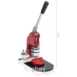Button Badge Maker Punch Press Circle Cutter with 500 pcs Pinback Button Parts