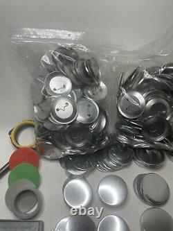 Button Maker Badge-Making 2 1/4 Badge-A-Minit Lot Press Blanks Circle Cutter