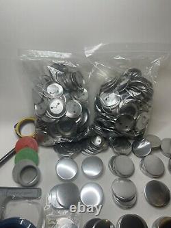 Button Maker Badge-Making 2 1/4 Badge-A-Minit Lot Press Blanks Circle Cutter