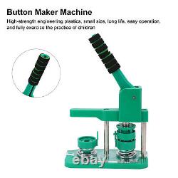 Button Maker Badge Press Machine Circle Cutter 500 Buttons 32mm with Color Pen