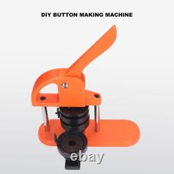 Button Maker DIY Button Press Machine Kit With 100x Pin Circle Cutter Pin Manual