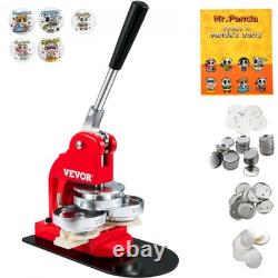 Button Maker Machine 58mm DIY Badge Press Kit with 500 Button Parts and Cutter