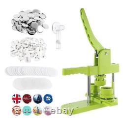 Button Maker Machine Badge Press Machine 58mm+100 Buttons+58mm Circle Cutter UK