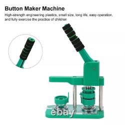 Button Maker Machine Badge Press Machine Circle Cutter 32mm 100 Buttons Kit