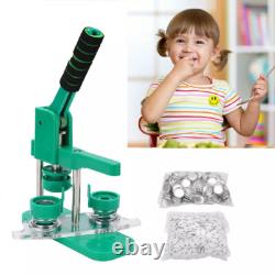 Button Maker Machine Badge Press Machine Circle Cutter 32mm 100 Buttons Kit