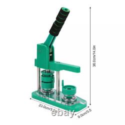 Button Maker Machine Badge Press Machine Circle Cutter 32mm 100 Buttons Kit