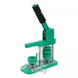 Button Maker Machine Badge Press Machine Circle Cutter 32mm 100 Buttons Kit