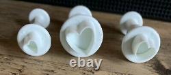 Cake Icing Fondant set of 3 Heart Press Button Cutters