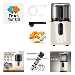 Cordless Electric Pill Crusher Grinder Pill Cutters for Small or Large Pill