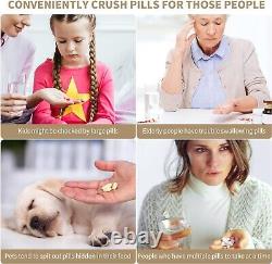 Cordless Electric Pill Crusher Grinder Pill Cutters for Small or Large Pill