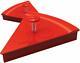 DCI Red Pizza Slice Shaped Easy to Use Press Button Cookie Cutter Baking Cookies