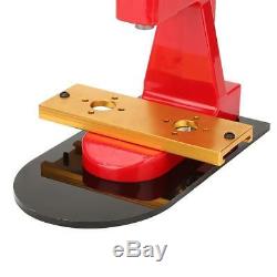 DIY Button Maker Badge Punch Pin Button Press Machine Circle Cutter Red Set