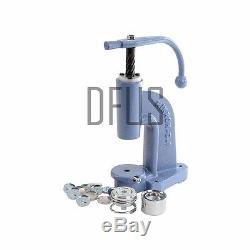 Hand Press Machine for fabric covered Buttons, with cutters, die set & Blanks