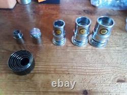 Manual Press Machine Fabric Cover Button With 5 Dies 1 Set Of Cutters