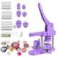 Mryitcal Button Maker Machine Multiple Sizes, 1''+1.25''+2.25'' Pin Maker But