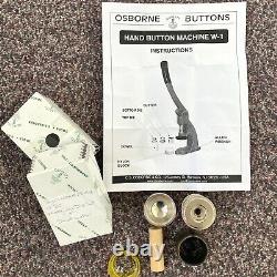 Osborne W1 Button press die and cutter for covered buttons No. 36