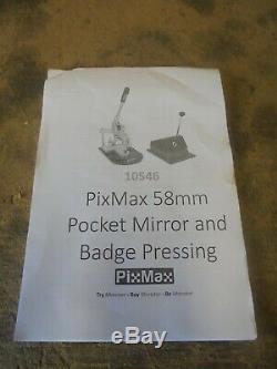 PixMax Badge Maker Machine/Making Pin Button Badges-Press & Cutter A4806