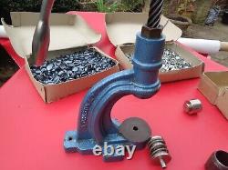 Professional Upholstery Button machine press with cutter, die set & buttons