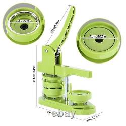 UK 58mm Button Maker Machine Badge Press Tool + 100 Button + 58mm Circle Cutter