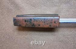 VTG USSR Metal Cookie Cutter Baking Mold Maker Press Pinocchio Bakelite Handles