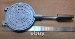 VTG USSR Metal Cookie Cutter Baking Mold Maker Press Pinocchio Bakelite Handles