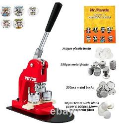 Vevor Badge Maker Machine 32mm Punch Press Button accessories book circle cutter