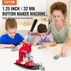 Vevor Badge Maker Machine 32mm Punch Press Button accessories book circle cutter