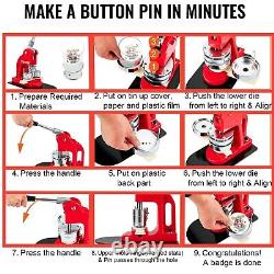 Vevor Badge Maker Machine 32mm Punch Press Button accessories book circle cutter