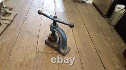 Vintage A Orstin Upholsterers Button Fly Press No 12 w Cutter 37993